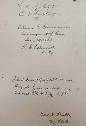 1922.01.16 Lease from Alice Desmararis, minor, by Mrs. Roy D Edwards, Native Tutrix to Clarence V Lastrapes. (St. Landry Parish Court House)